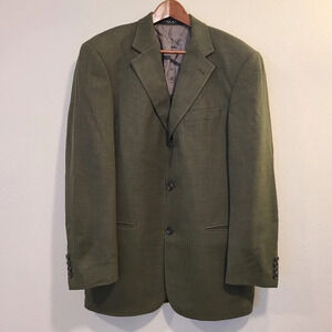 Boss Hugo Boss Einstein Loro Piana Wool Green Suit Jacket